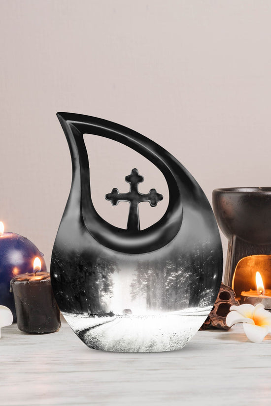 Mountain Winter Urns For Ashes - Mini Urn For Ashes For Women