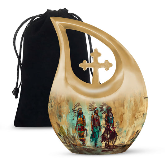 Native American Urns For Ashes - Cremation Keepsakes For Men