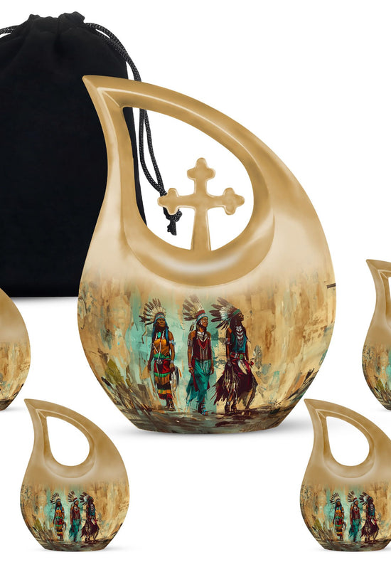 Native American Urns For Ashes - Cremation Keepsakes For Men