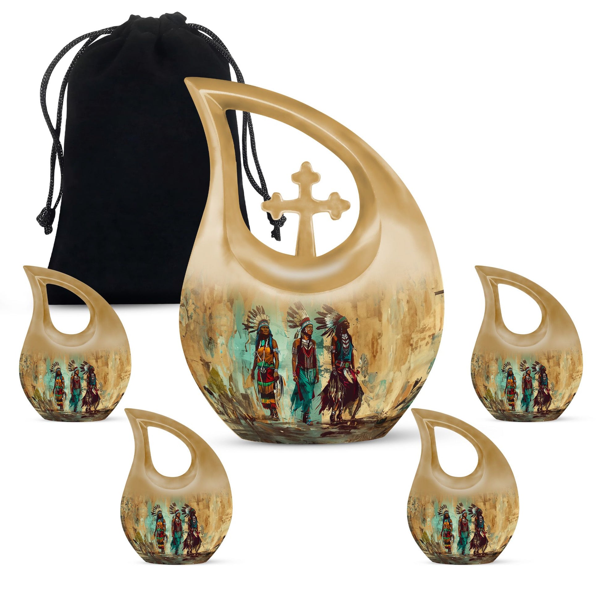 Native American Urns For Ashes - Cremation Keepsakes For Men