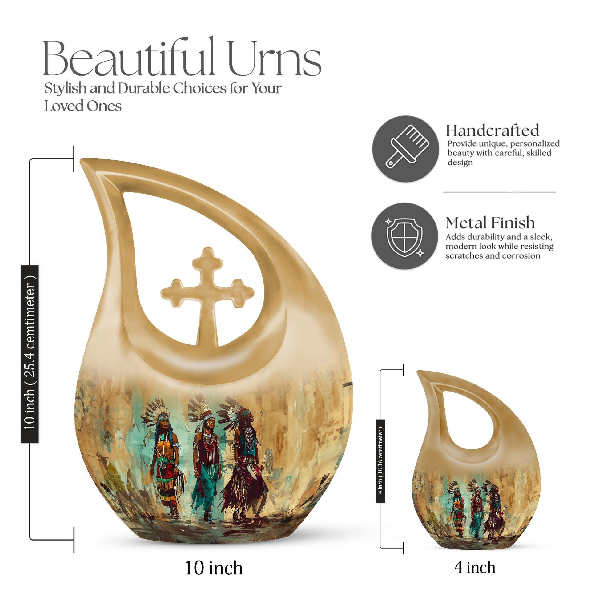 Native American Urns For Ashes - Cremation Keepsakes For Men