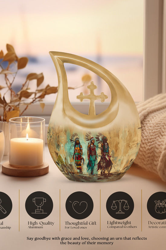 Native American Urns For Ashes - Cremation Keepsakes For Men