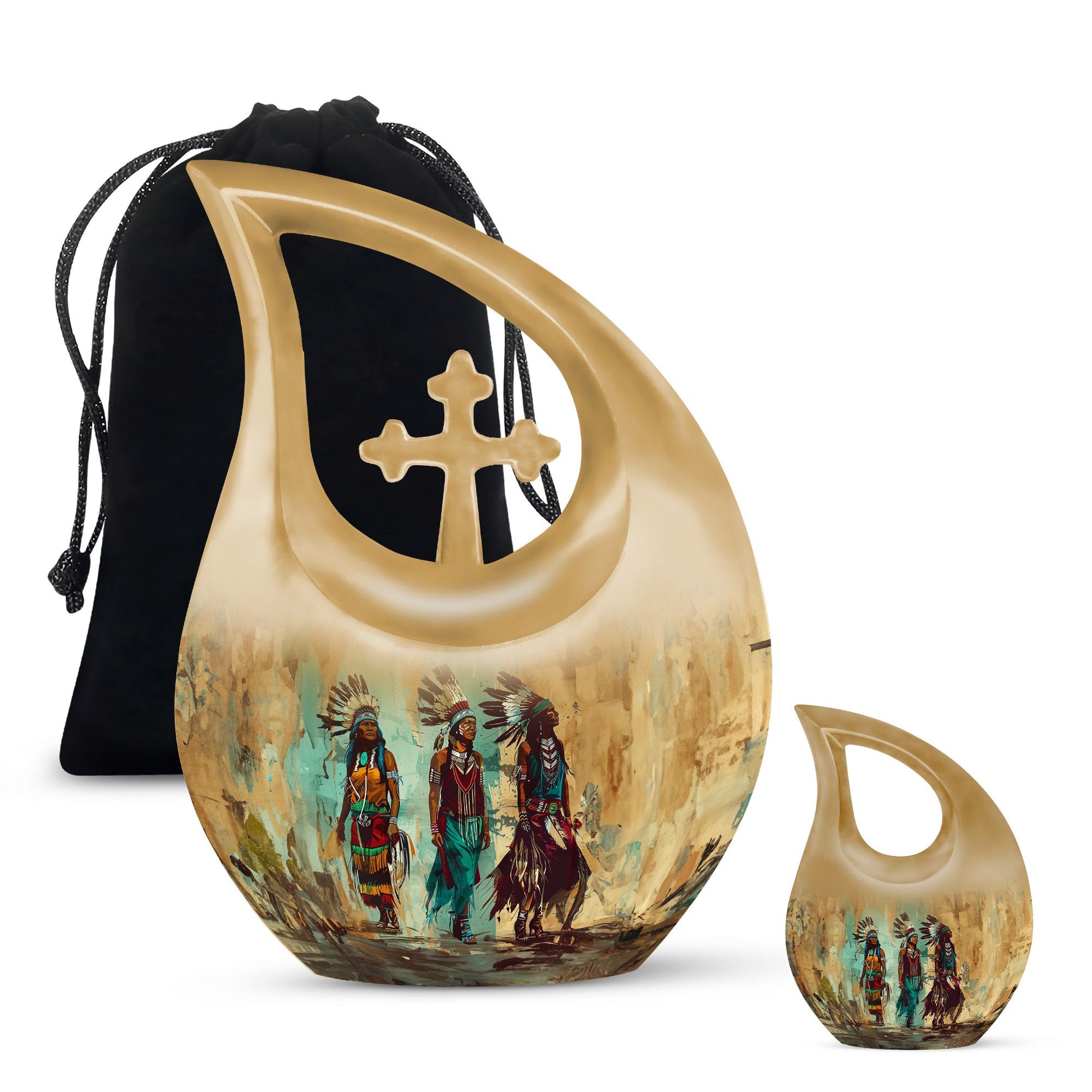 Native American Urns For Ashes - Cremation Keepsakes For Men