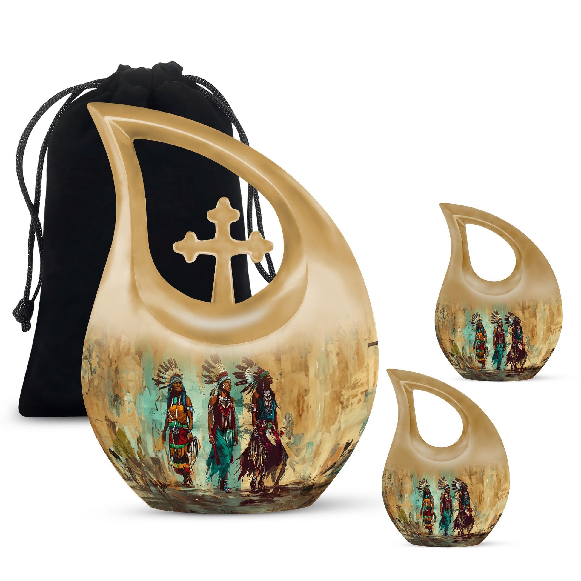 Native American Urns For Ashes - Cremation Keepsakes For Men