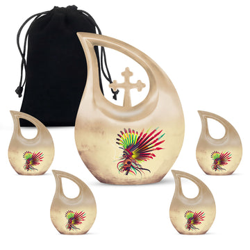 Large Urn With 4 Keepsake