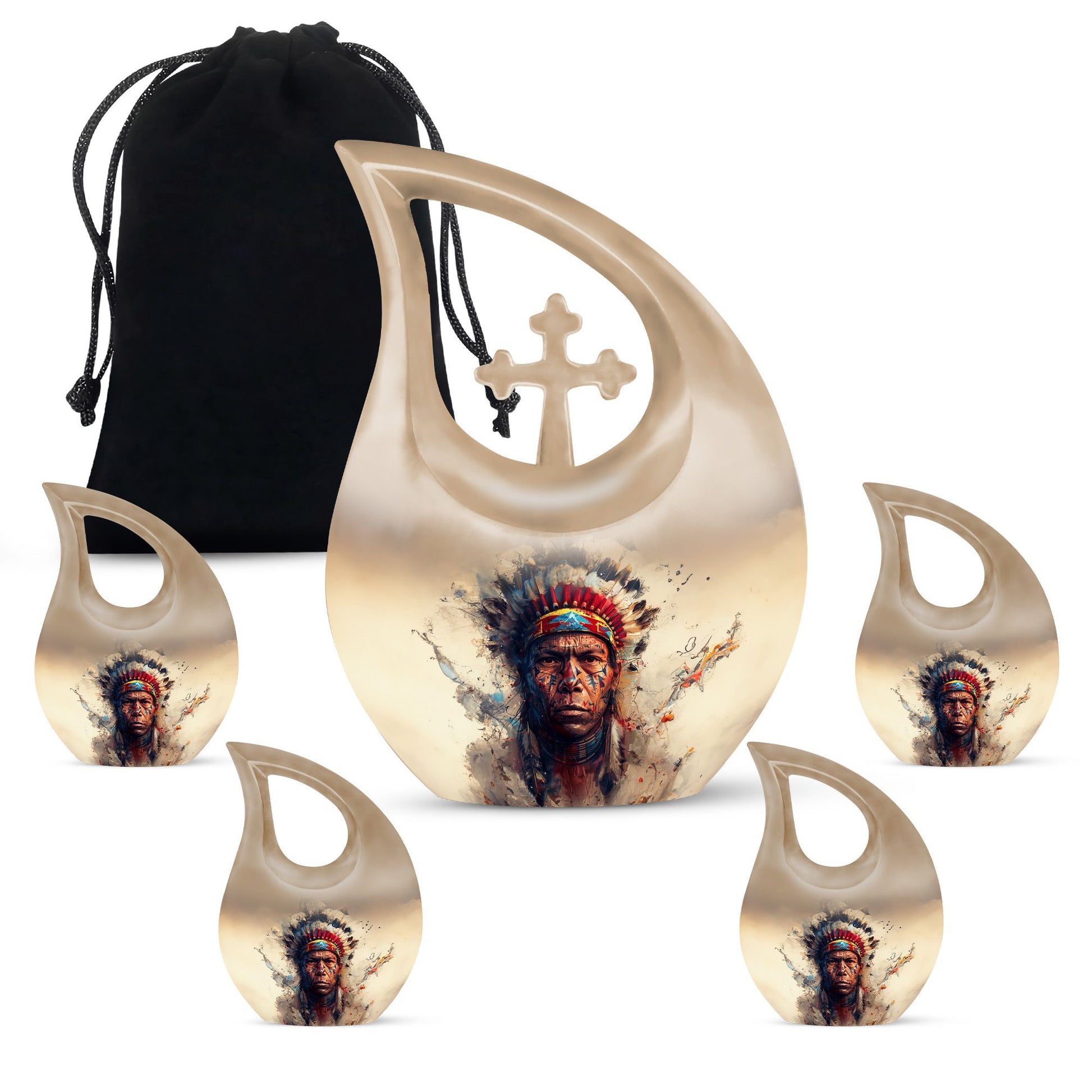 Native American Urns For Ashes - Adult Urns For Men & Women