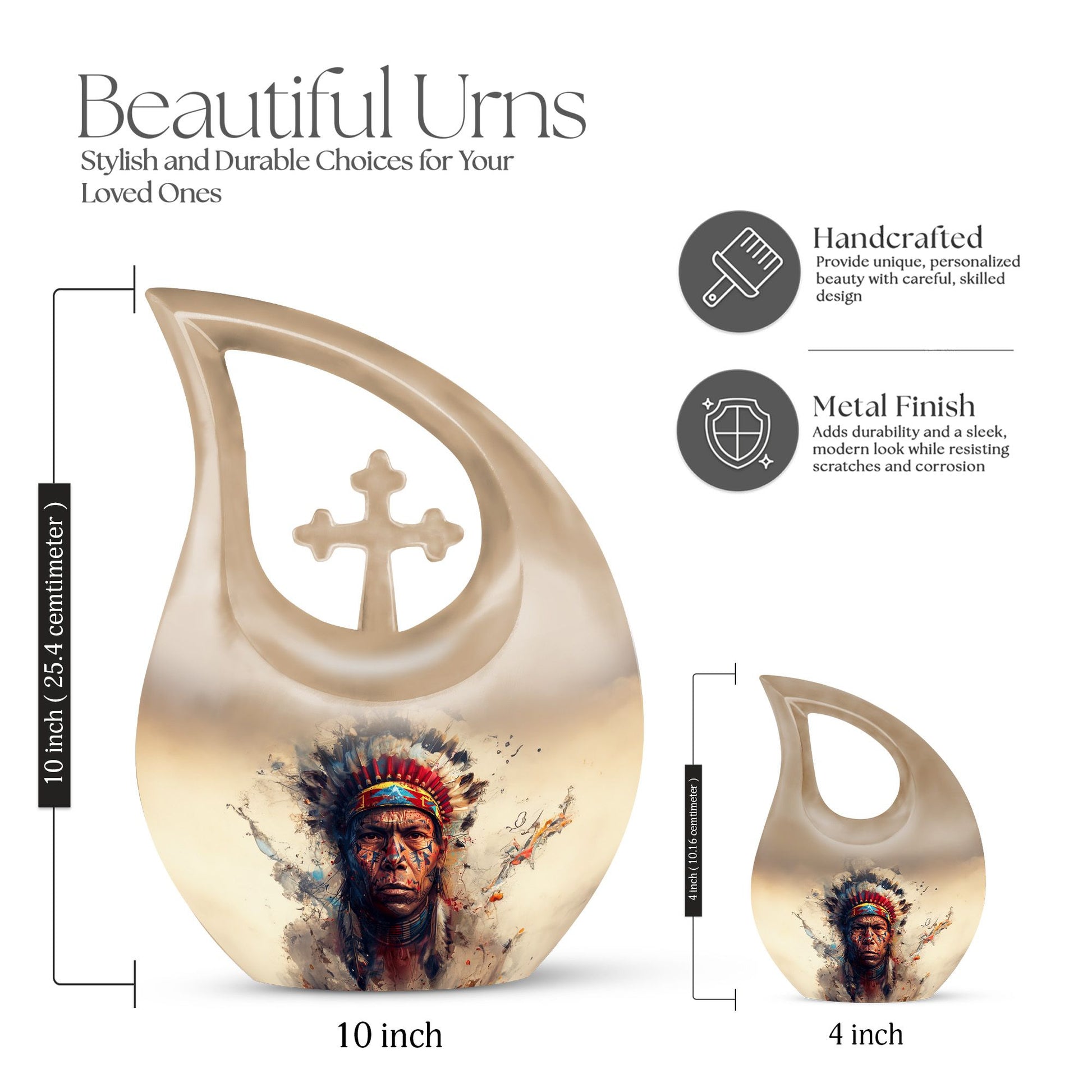 Native American Urns For Ashes - Adult Urns For Men & Women