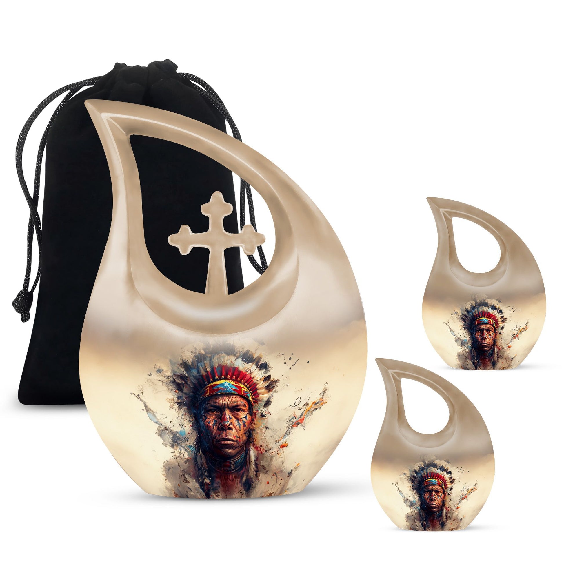 Native American Urns For Ashes - Adult Urns For Men & Women