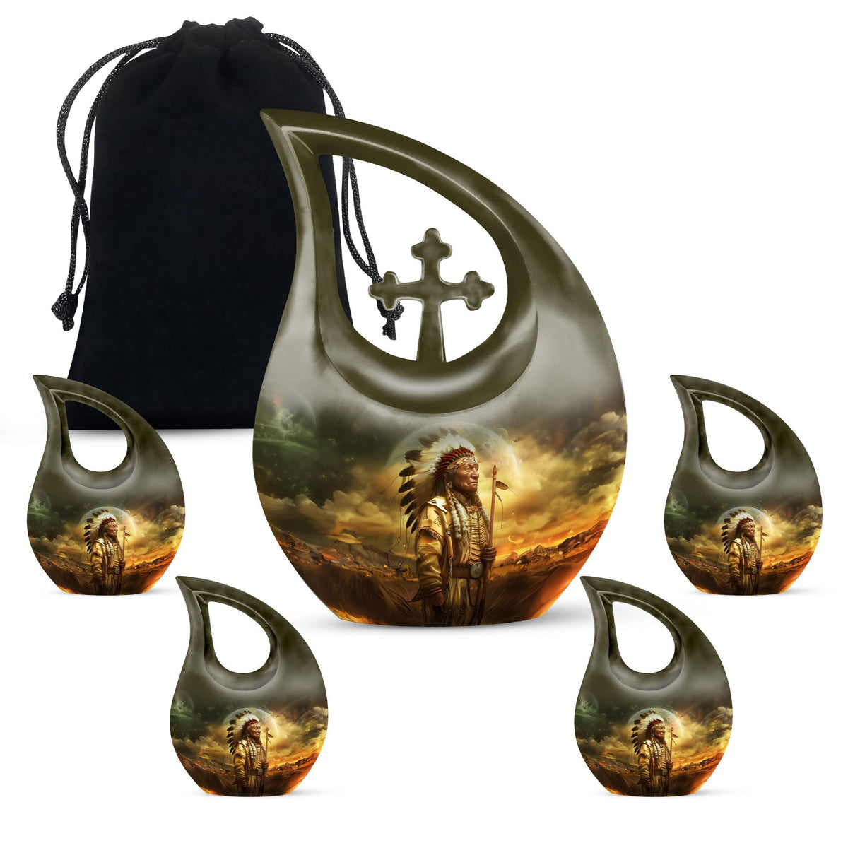 Native American Urns For Ashes - Funeral Urns For Men