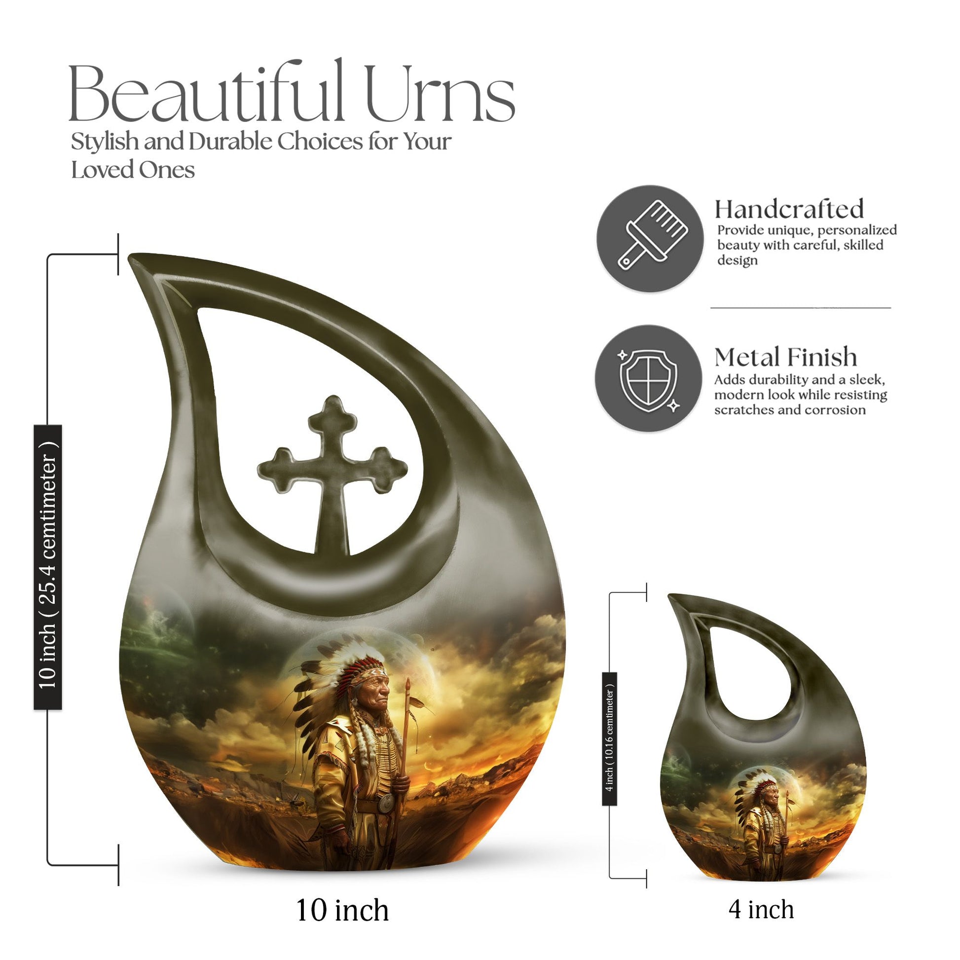 Native American Urns For Ashes - Funeral Urns For Men