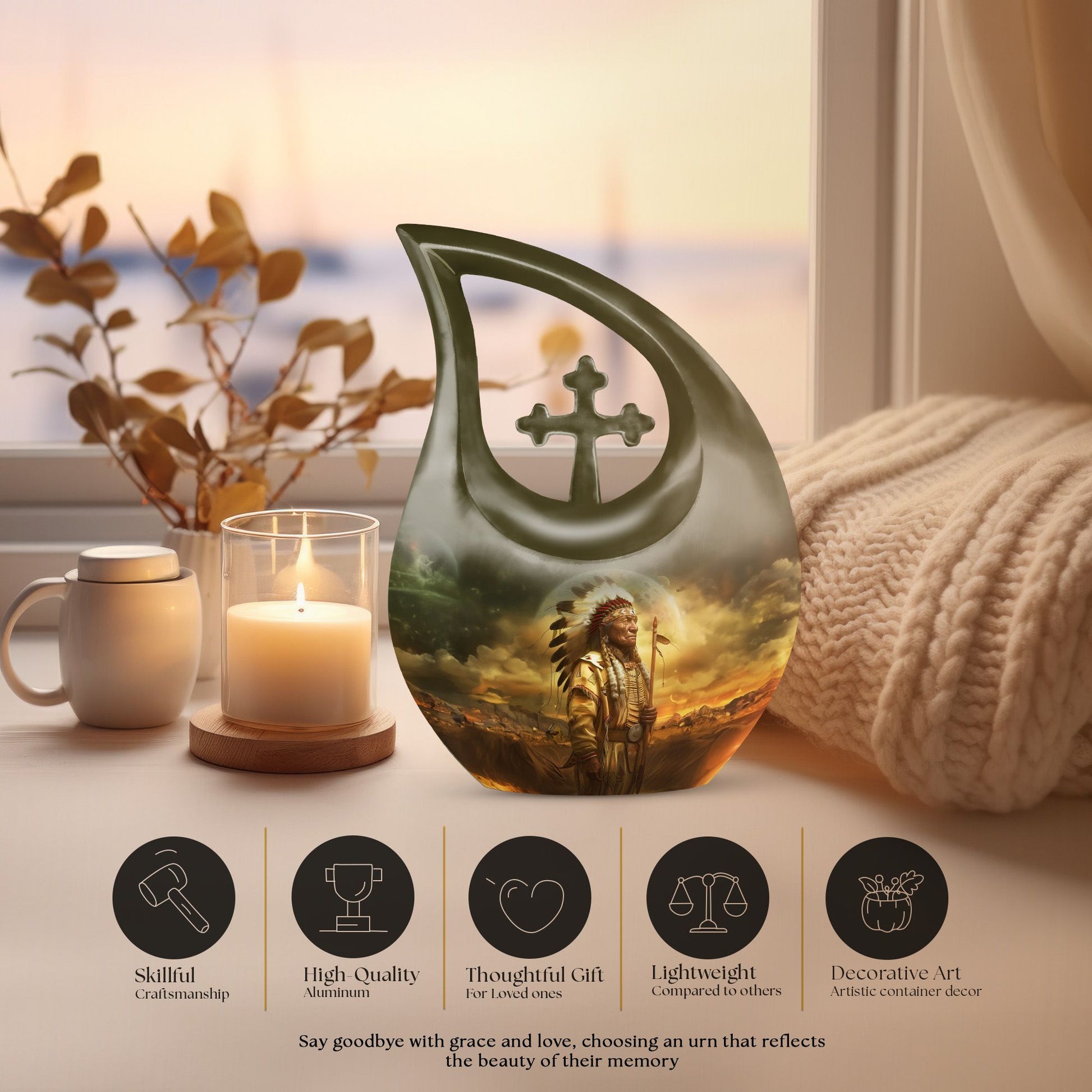Native American Urns For Ashes - Funeral Urns For Men