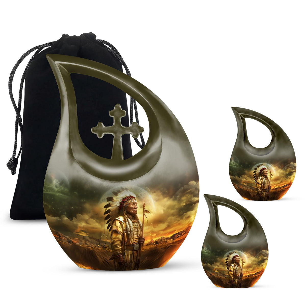 Native American Urns For Ashes - Funeral Urns For Men