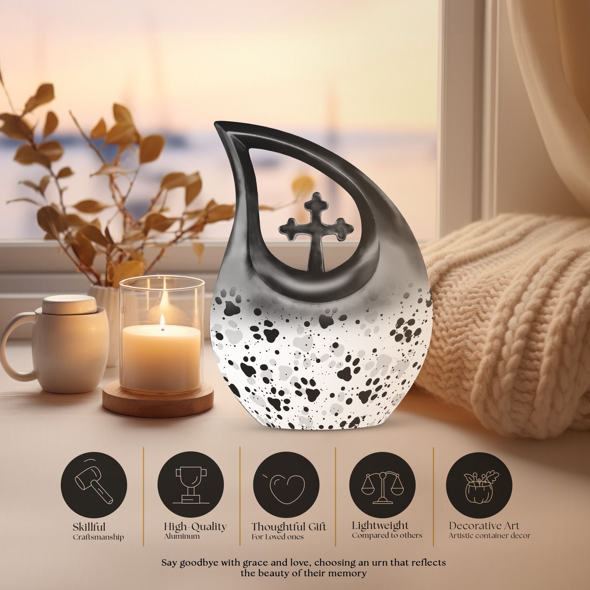 Paws Urns For Ashes - Burial Urns Urn For Ashes For Women