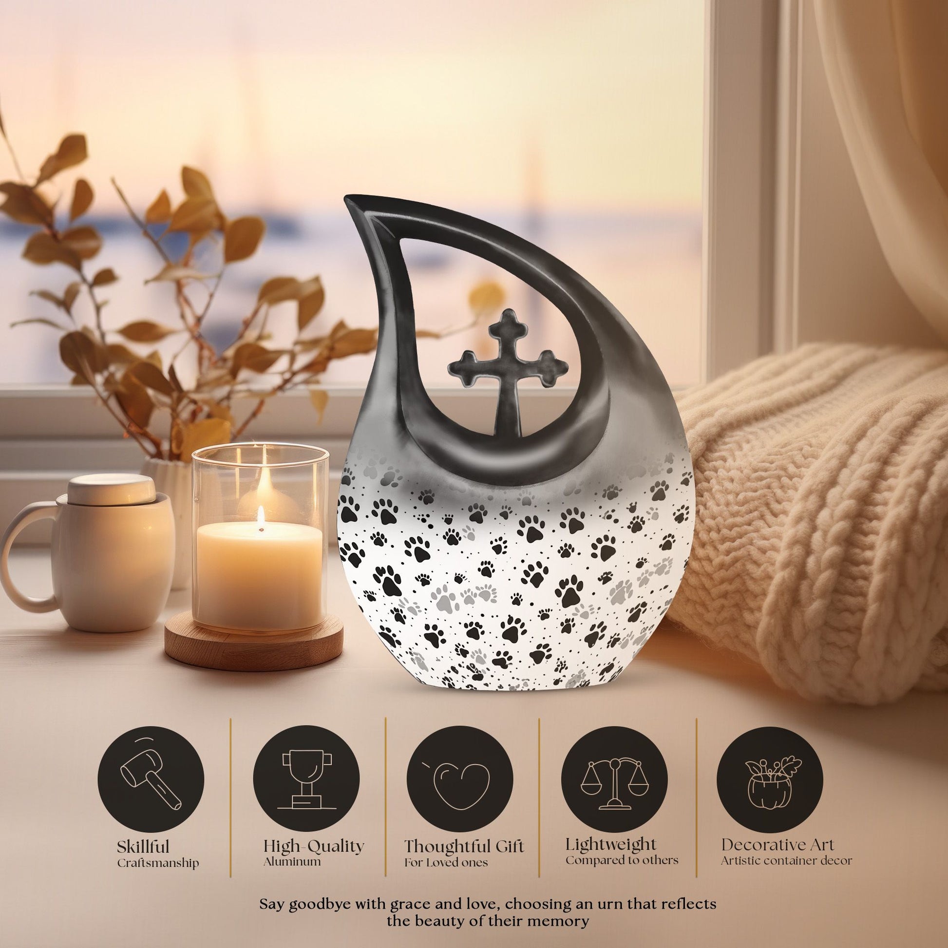Paws Urns For Ashes - Urn For Human Ashes Adult Men