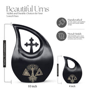 Catholic Urns For Ashes - Small Urn For Ashes Adult Male