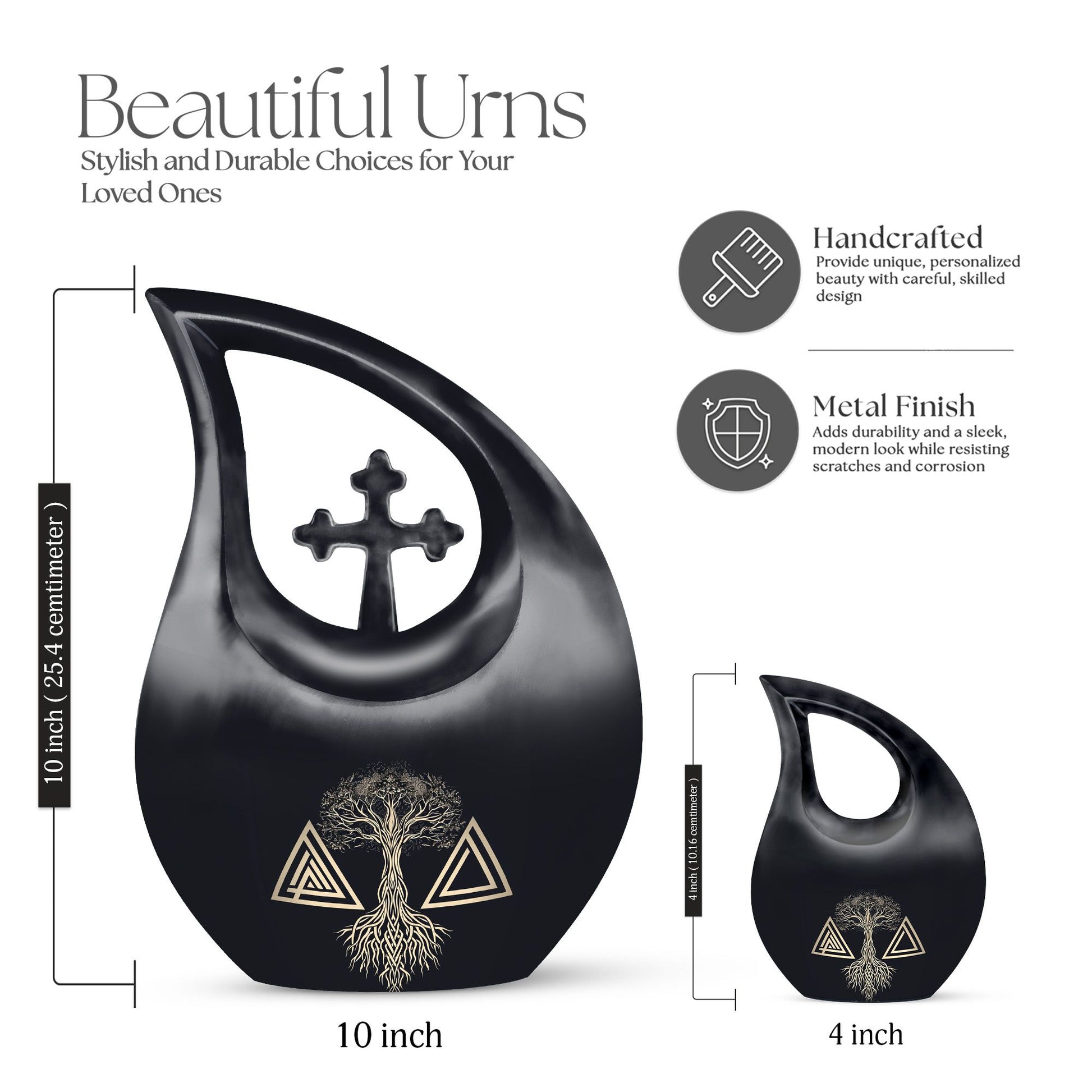 Catholic Urns For Ashes - Small Urn For Ashes Adult Male