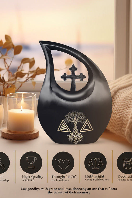 Catholic Urns For Ashes - Small Urn For Ashes Adult Male