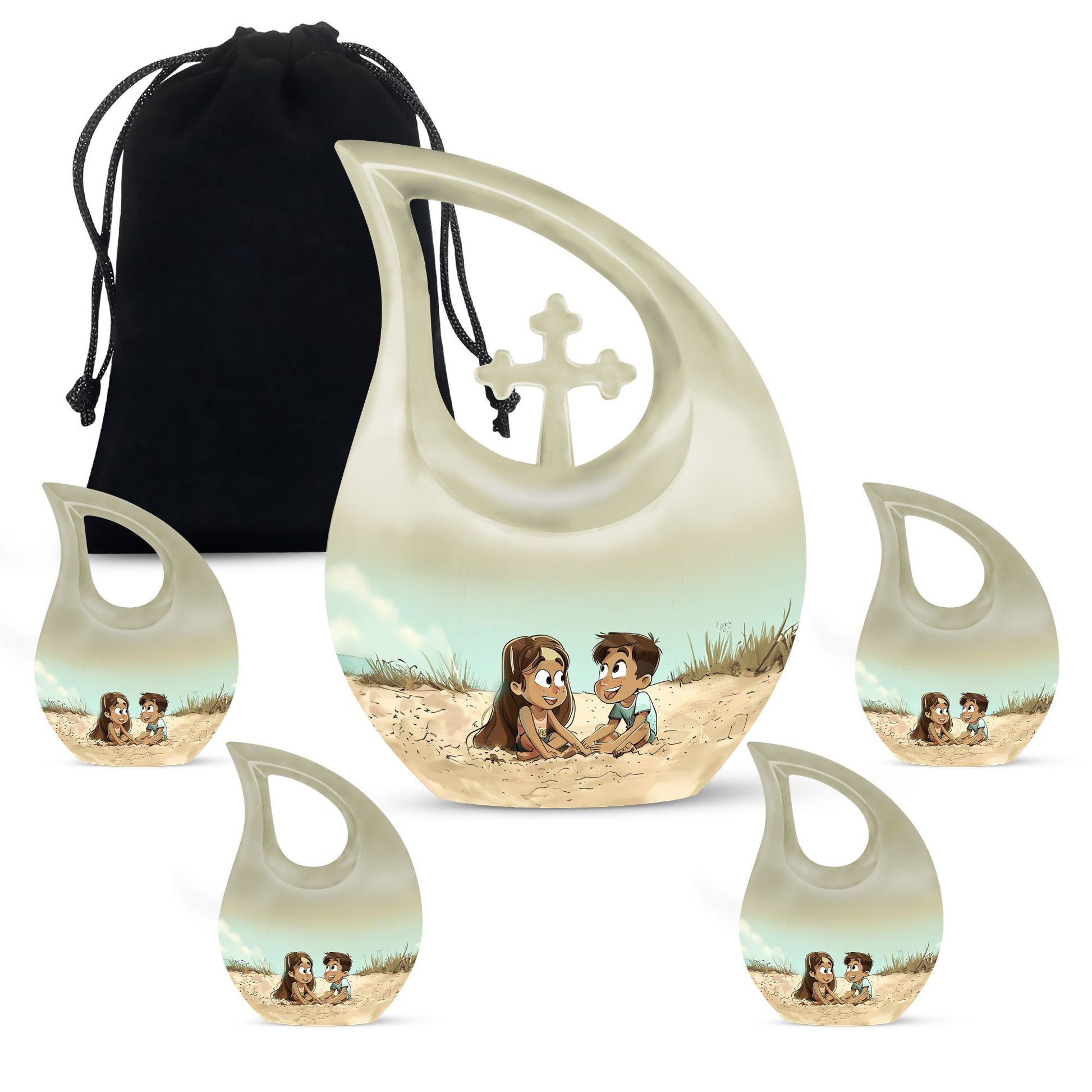 Brother And Sister Urns For Ashes - Urn For Ashes Adult Male Small Keepsake