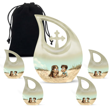 Large Urn With 4 Keepsake