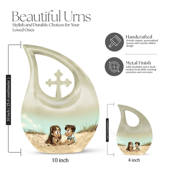 Brother And Sister Urns For Ashes - Urn For Ashes Adult Male Small Keepsake