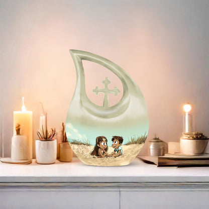 Brother And Sister Urns For Ashes - Urn For Ashes Adult Male Small Keepsake