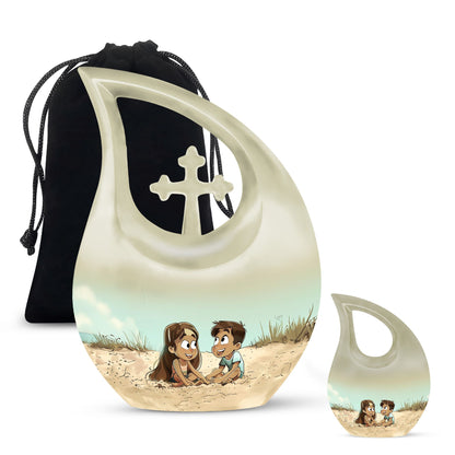 Brother And Sister Urns For Ashes - Urn For Ashes Adult Male Small Keepsake