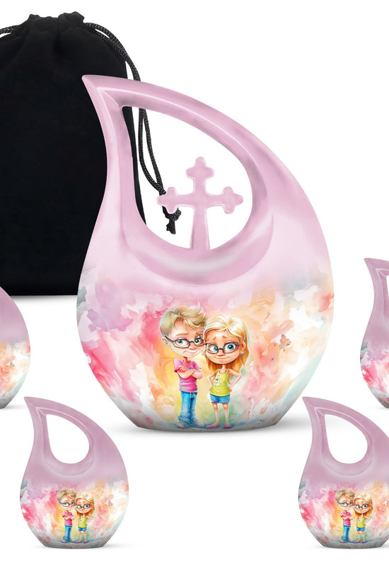 Brother And Sister Urns For Ashes - Small Urns For Human Ashes Adult Female