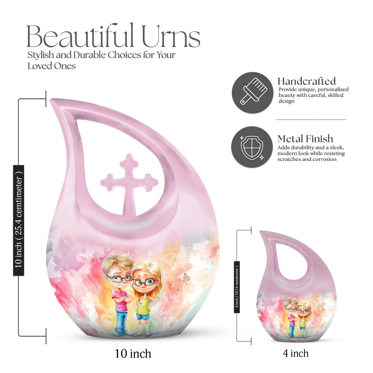 Brother And Sister Urns For Ashes - Small Urns For Human Ashes Adult Female