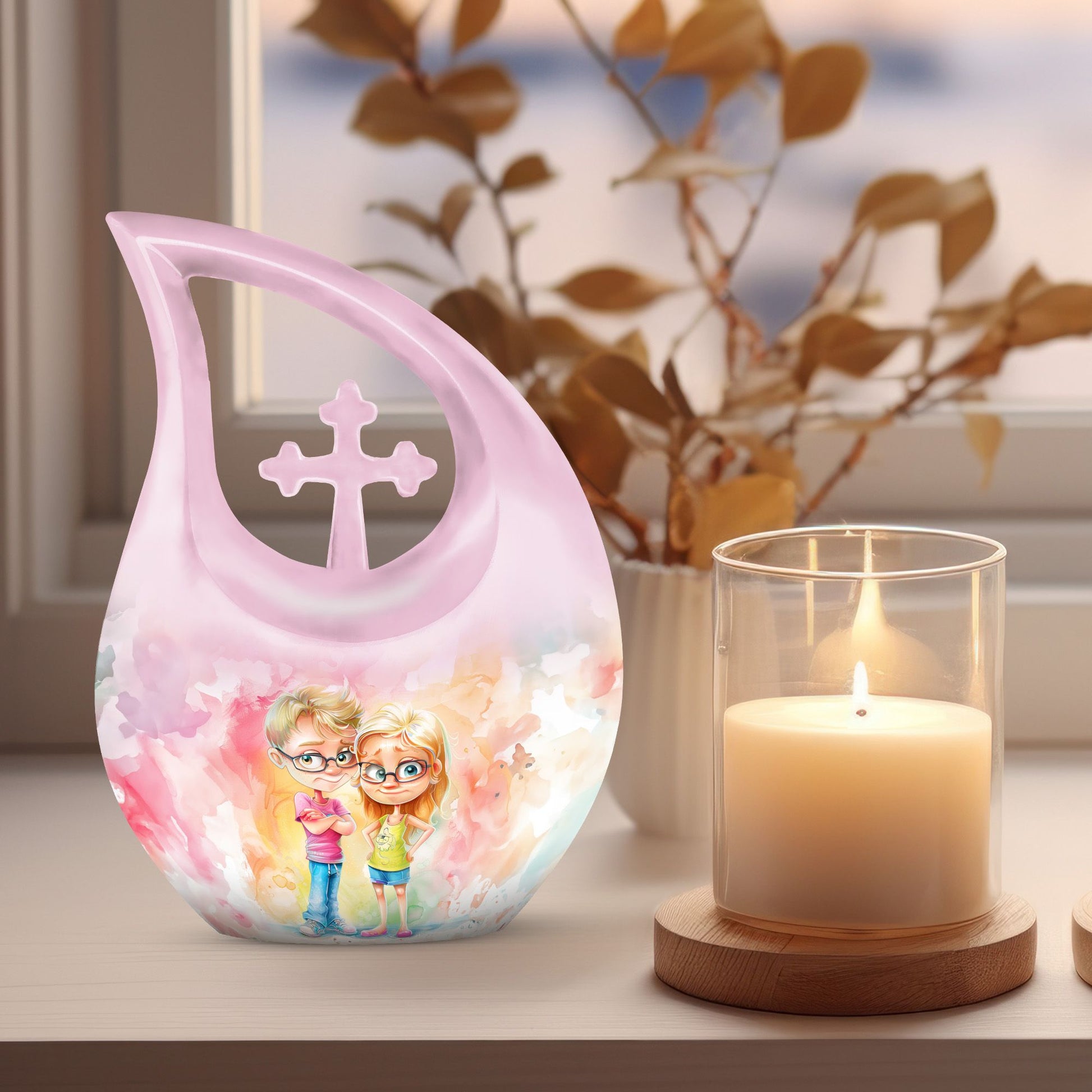 Brother And Sister Urns For Ashes - Small Urns For Human Ashes Adult Female