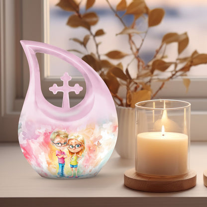 Brother And Sister Urns For Ashes - Small Urns For Human Ashes Adult Female
