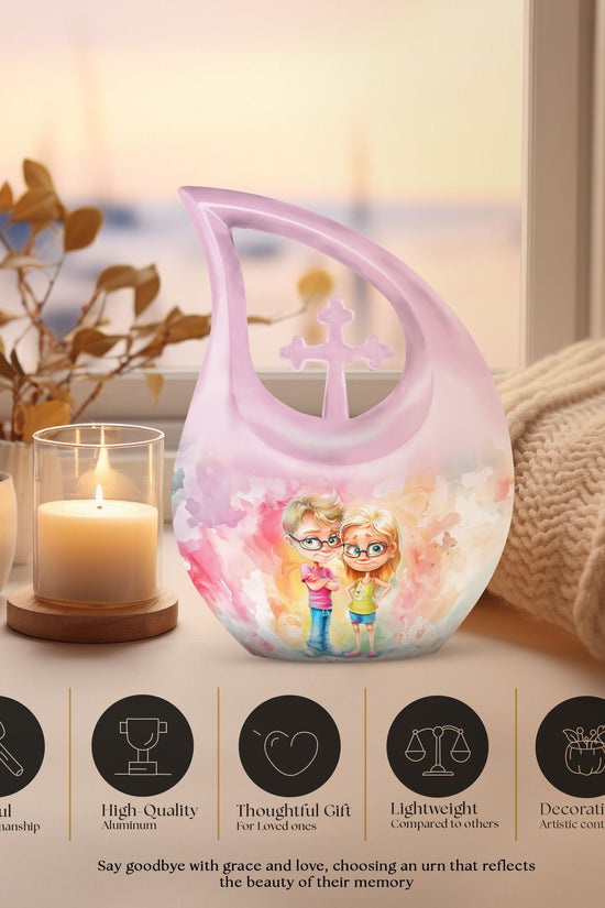 Brother And Sister Urns For Ashes - Small Urns For Human Ashes Adult Female