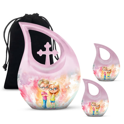 Brother And Sister Urns For Ashes - Small Urns For Human Ashes Adult Female