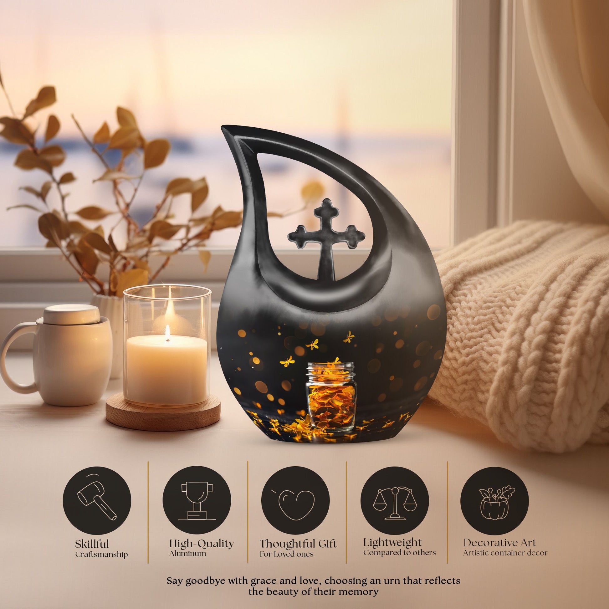 Honey Pot Urns For Ashes - Urn For Adult Female