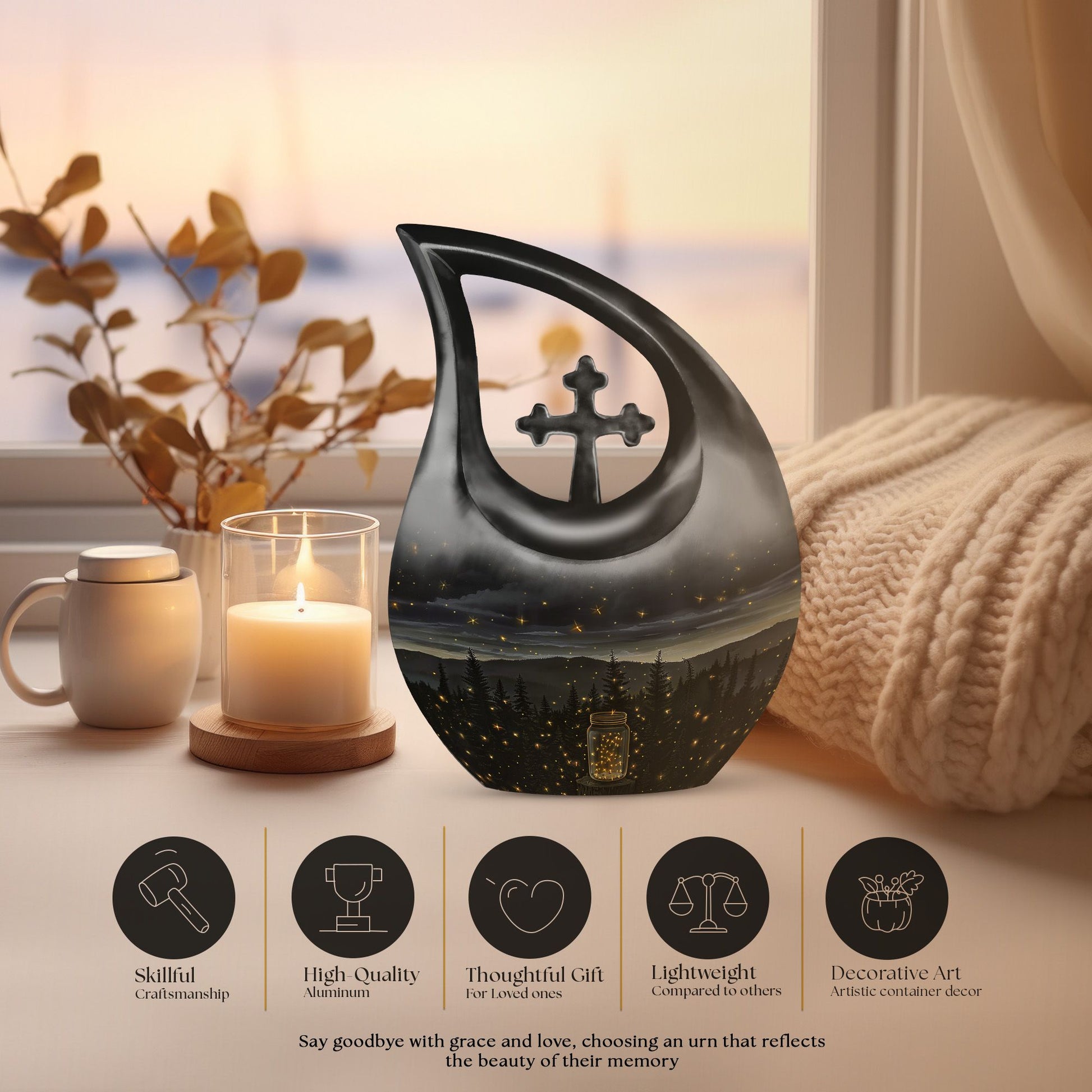 Twilight Forest Urns For Ashes - Adult Male Urn