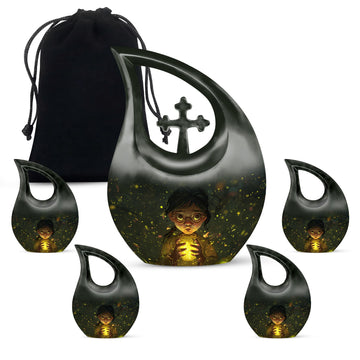 Large Urn With 4 Keepsake