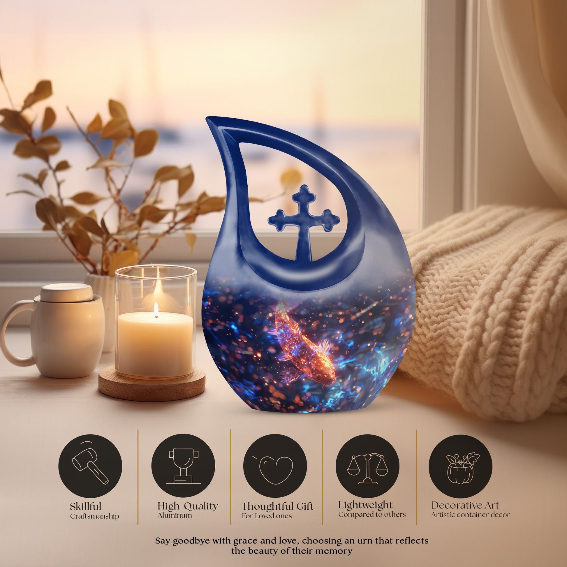 Fish Urns For Ashes - Urn For Human Ashes Adult Female