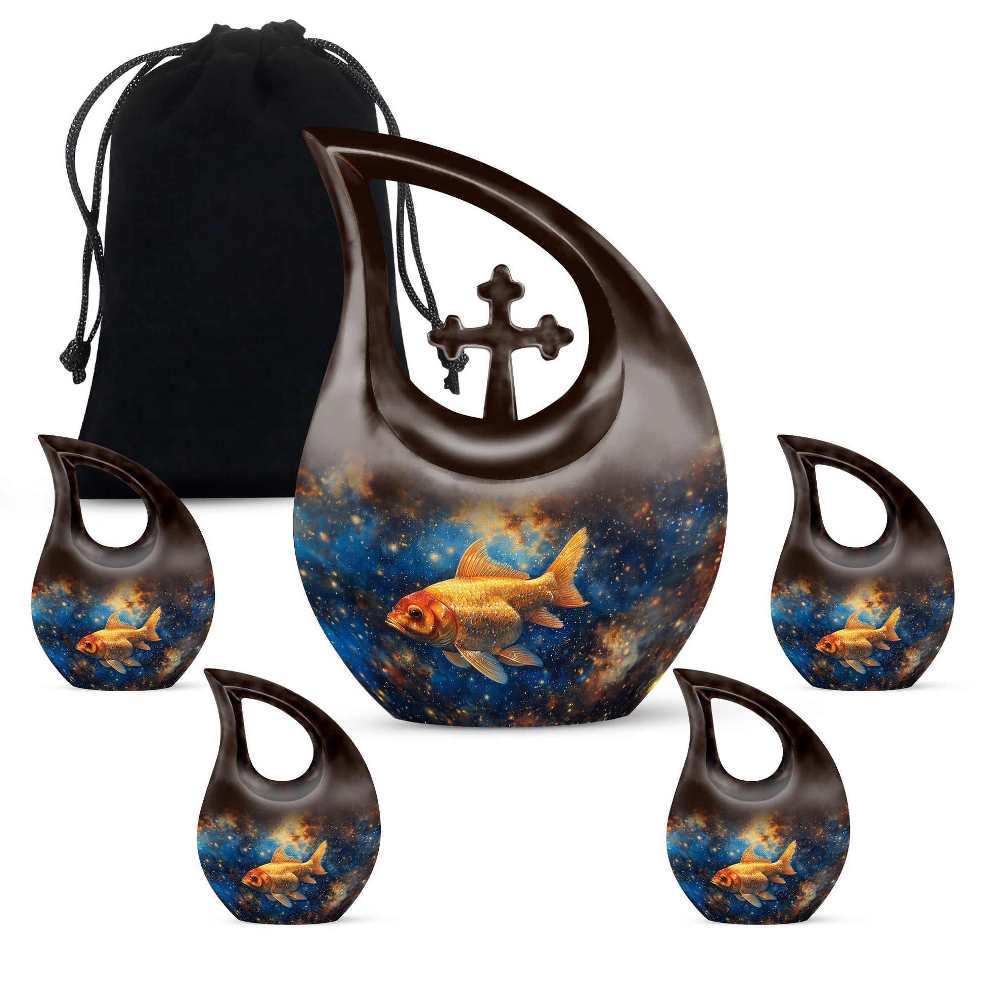 Fish Urns For Ashes - Burial Urns For Human Ashes Adult Male