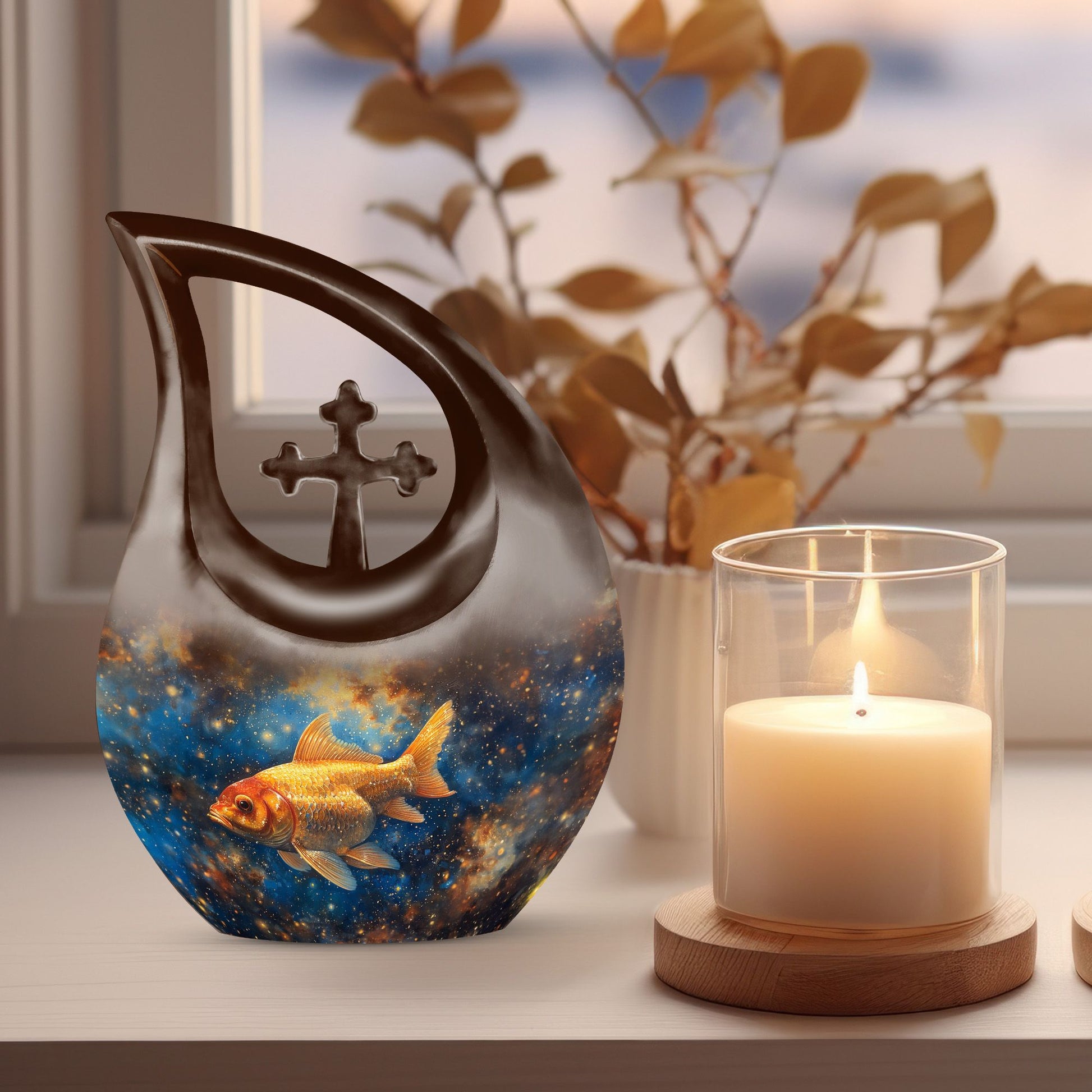 Fish Urns For Ashes - Burial Urns For Human Ashes Adult Male