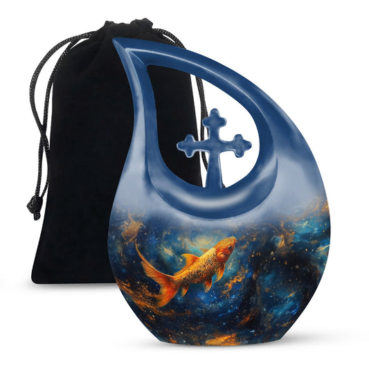 Fish Urns For Ashes - Large Urns For Human Ashes Adult Male