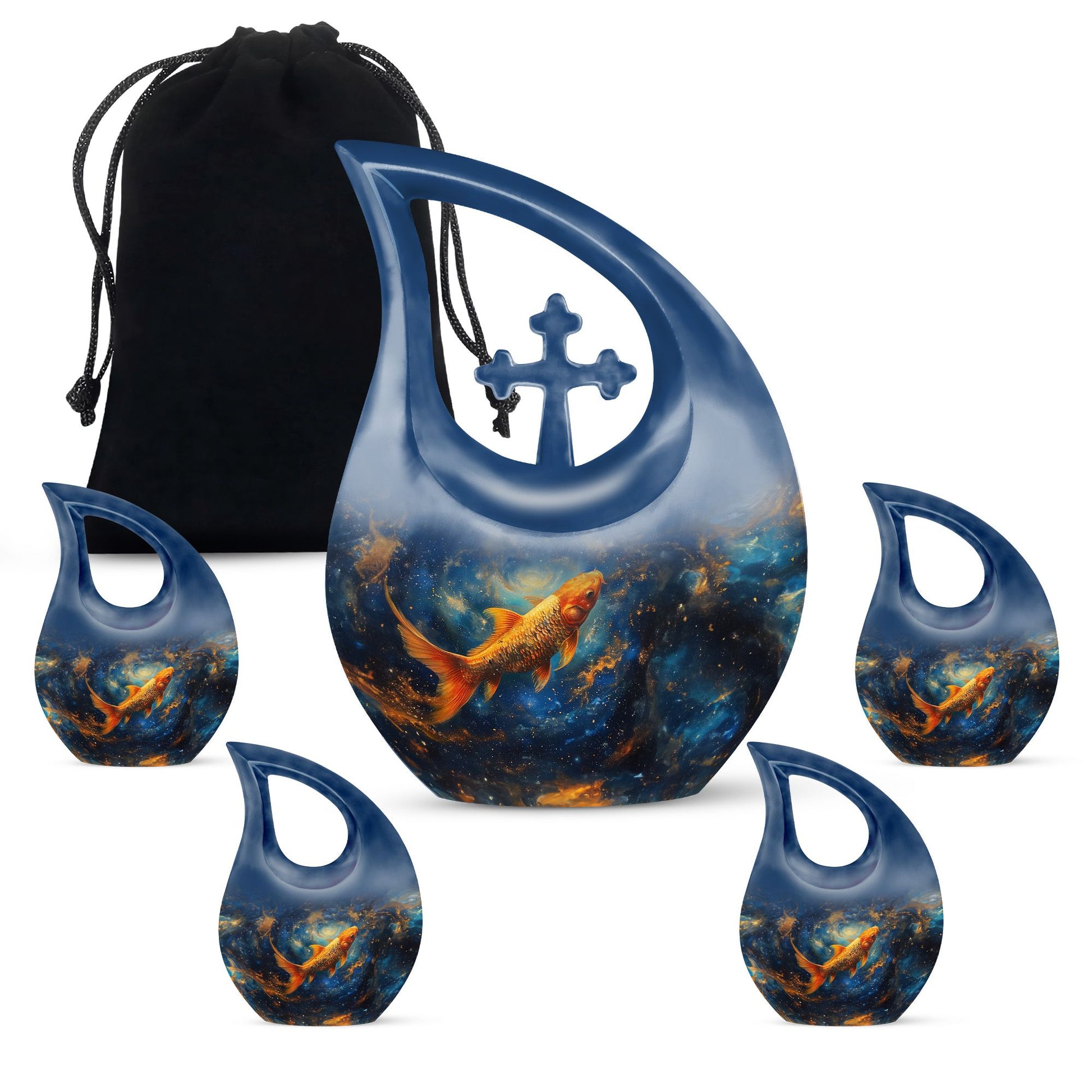 Fish Urns For Ashes - Large Urns For Human Ashes Adult Male