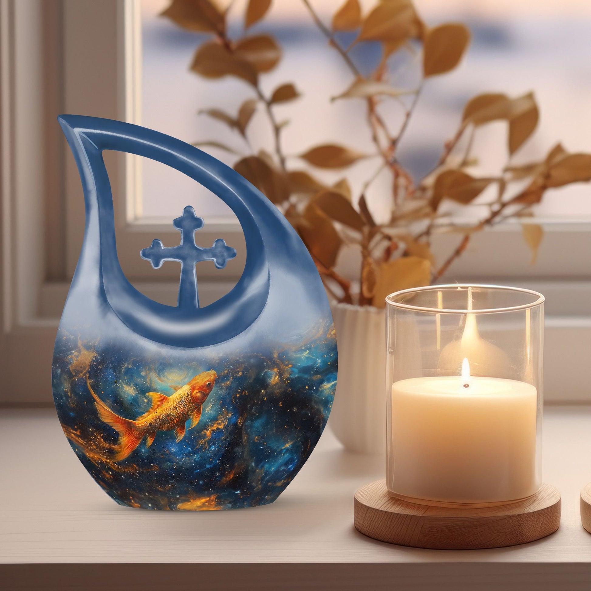 Fish Urns For Ashes - Large Urns For Human Ashes Adult Male
