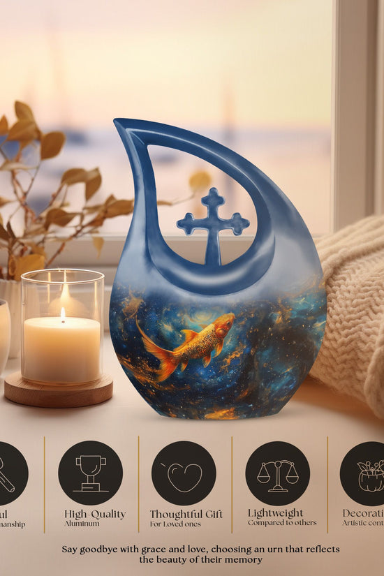 Fish Urns For Ashes - Large Urns For Human Ashes Adult Male