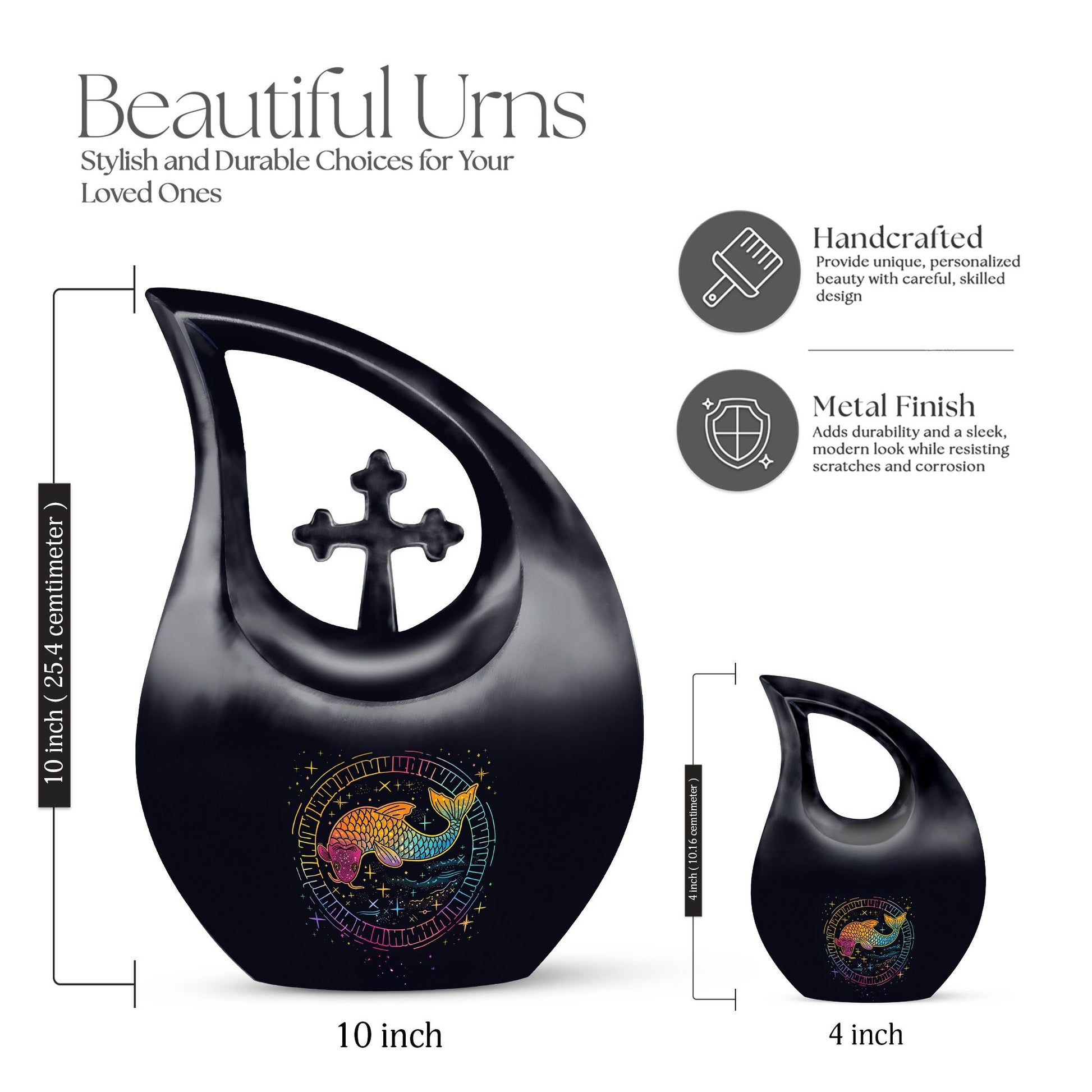 Fish Urns For Ashes - Urns For Adult Male Small