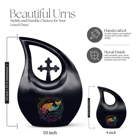 Fish Urns For Ashes - Urns For Adult Male Small