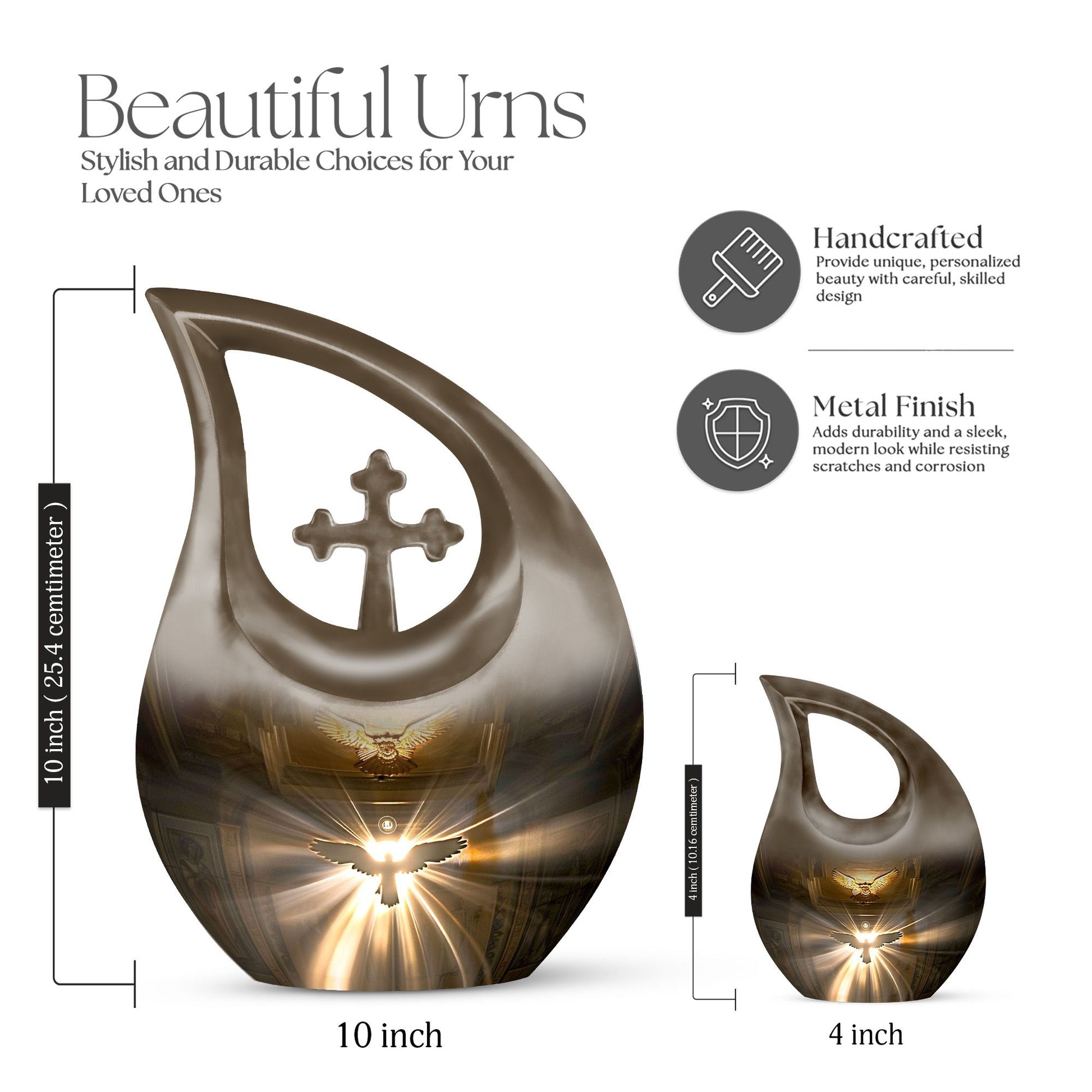 Catholic Urns For Ashes - Cremation Urn Adult Male