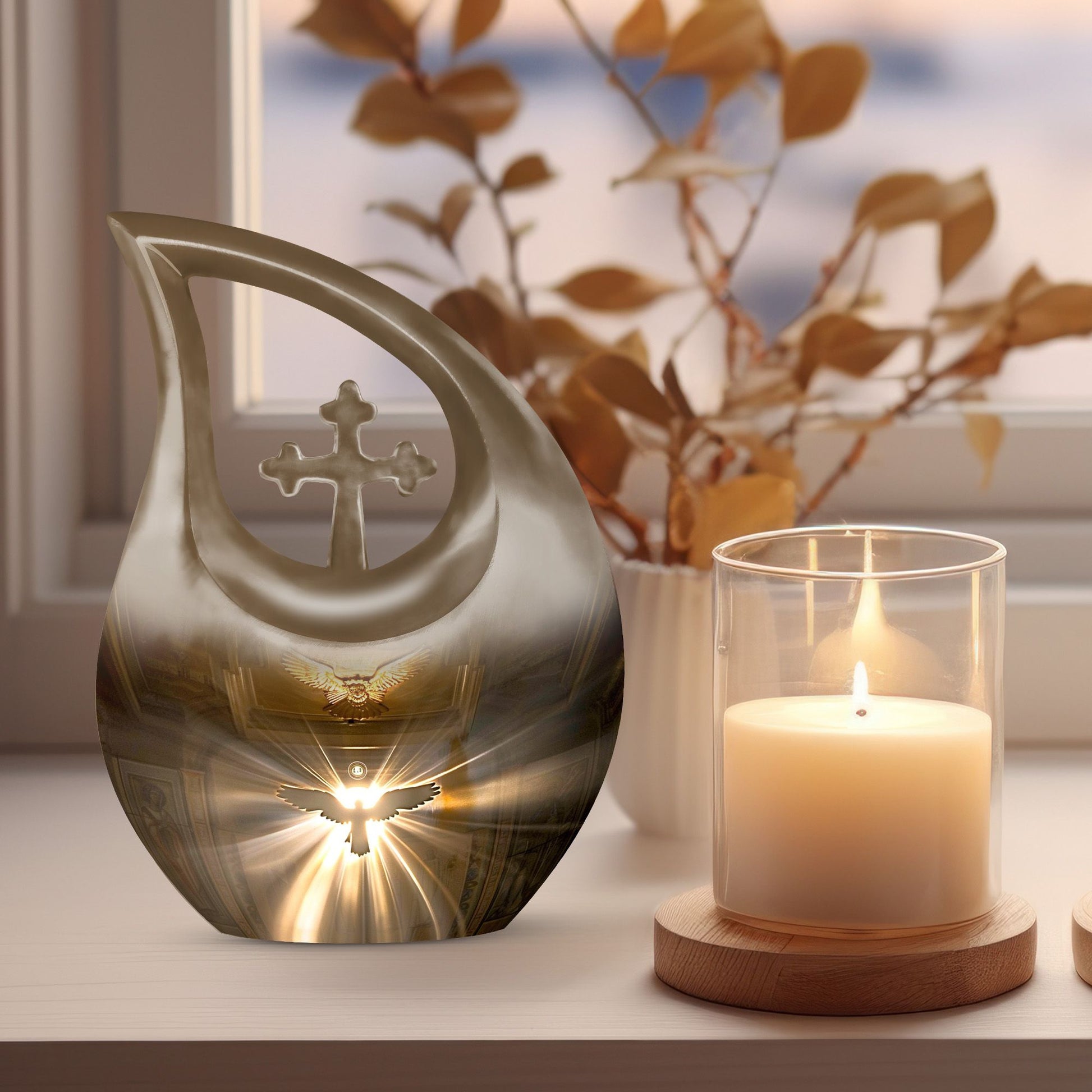 Catholic Urns For Ashes - Cremation Urn Adult Male
