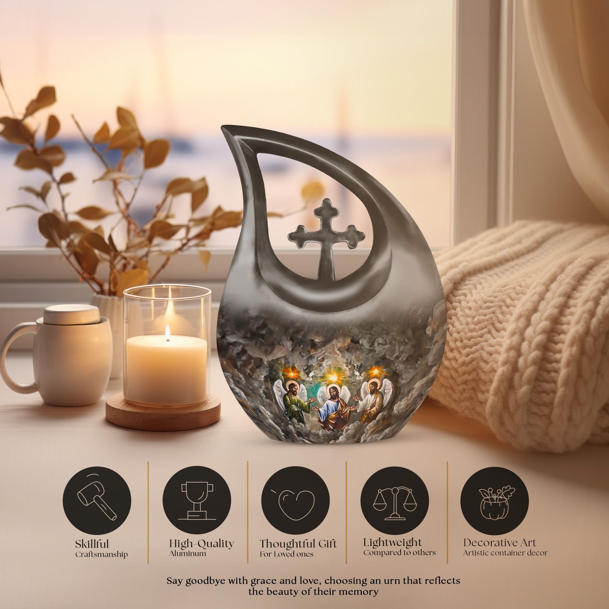 Catholic Urns For Ashes - Urn Adult Male