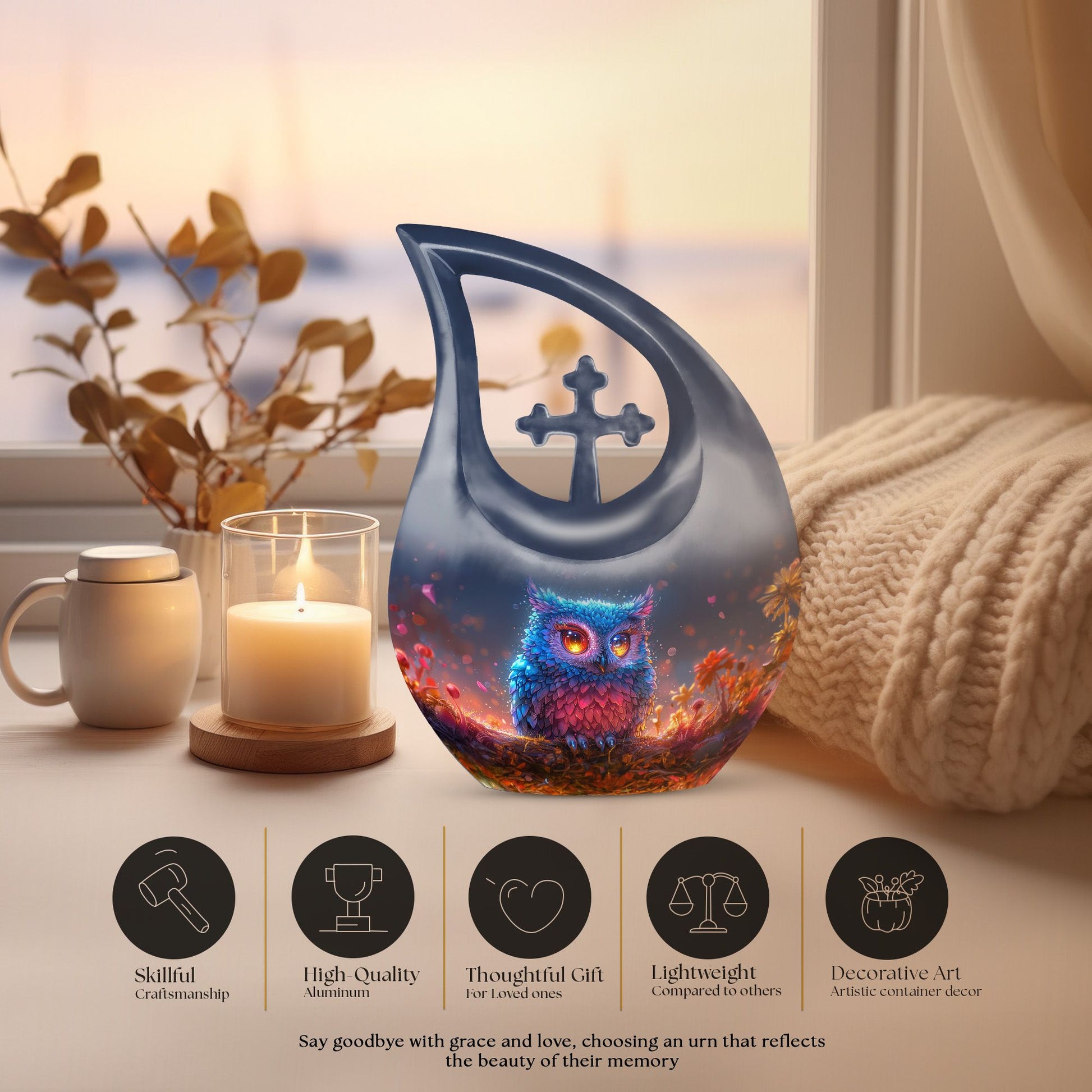 Owl Urns For Ashes - Funeral Urns For Human Ashes