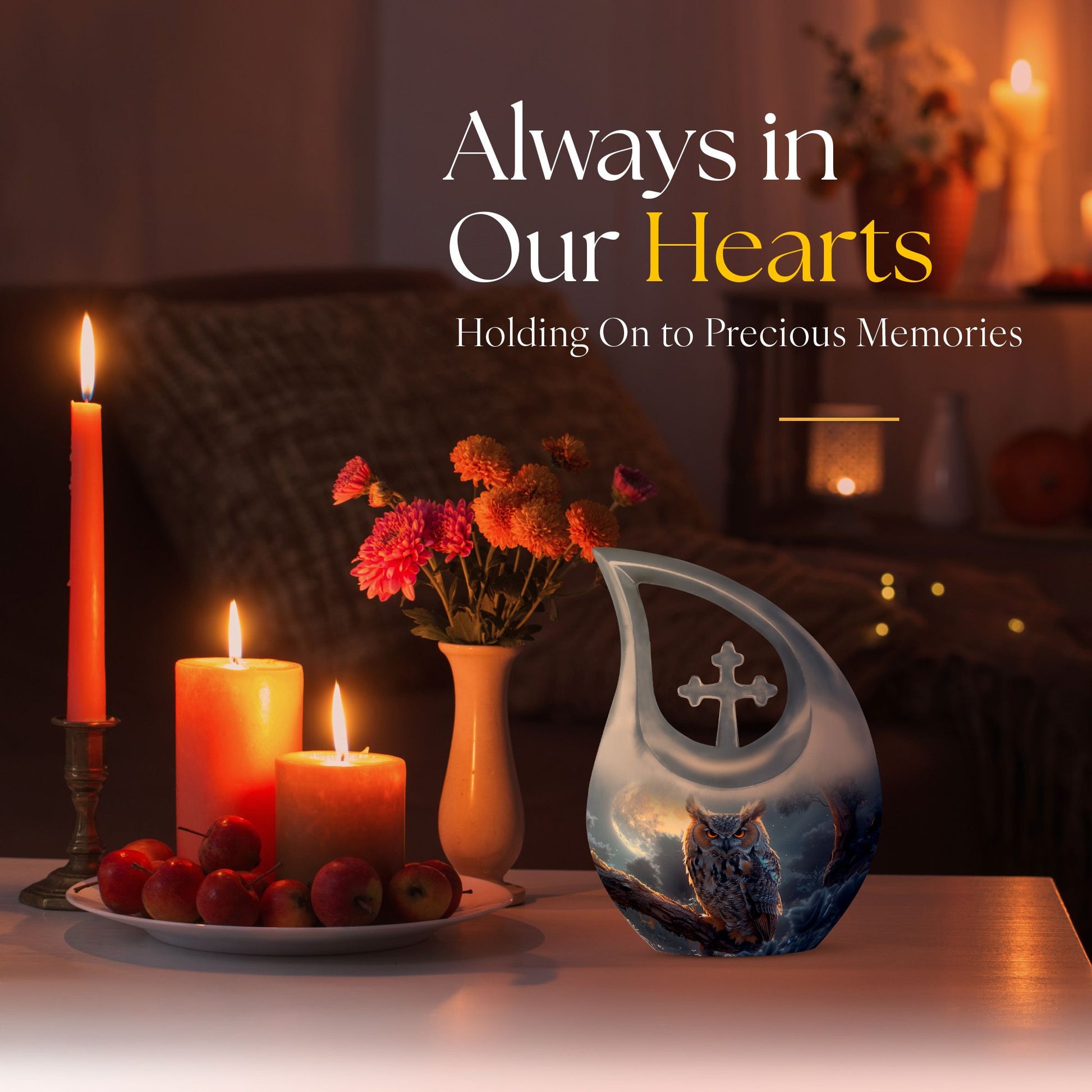 Owl Urns For Ashes - Funeral Urns For Adult Ashes Women