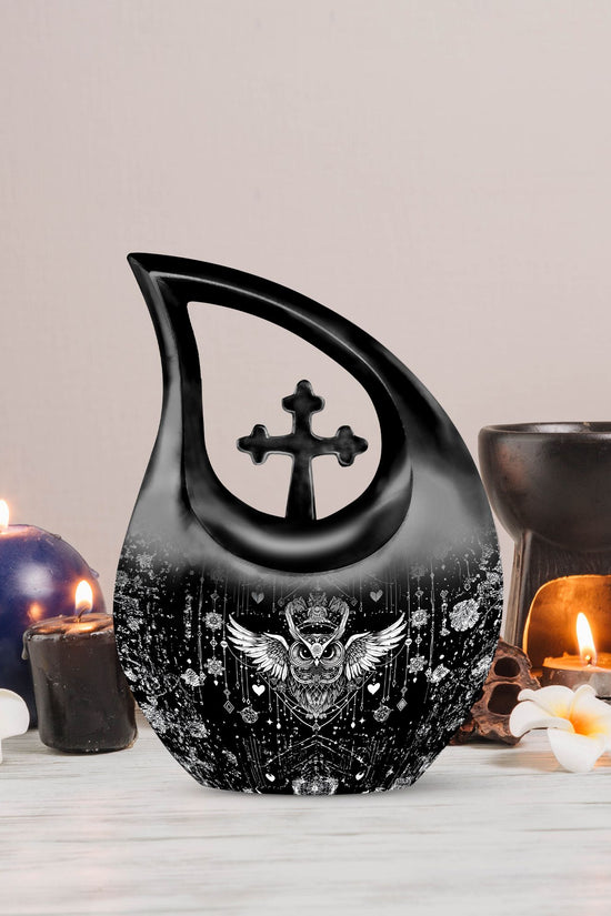 Owl Urns For Ashes - Funeral Decor Urn - Memorial Urn